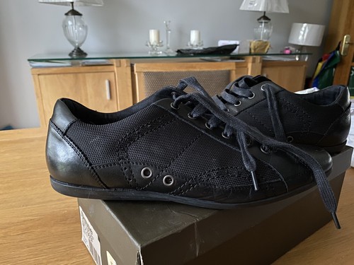 Dune casual black shoes gents - black,
